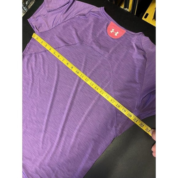 Under Armour Women's Size XL Basic Semi-fitted Heatgear Purple Solid - Picture 8 of 9